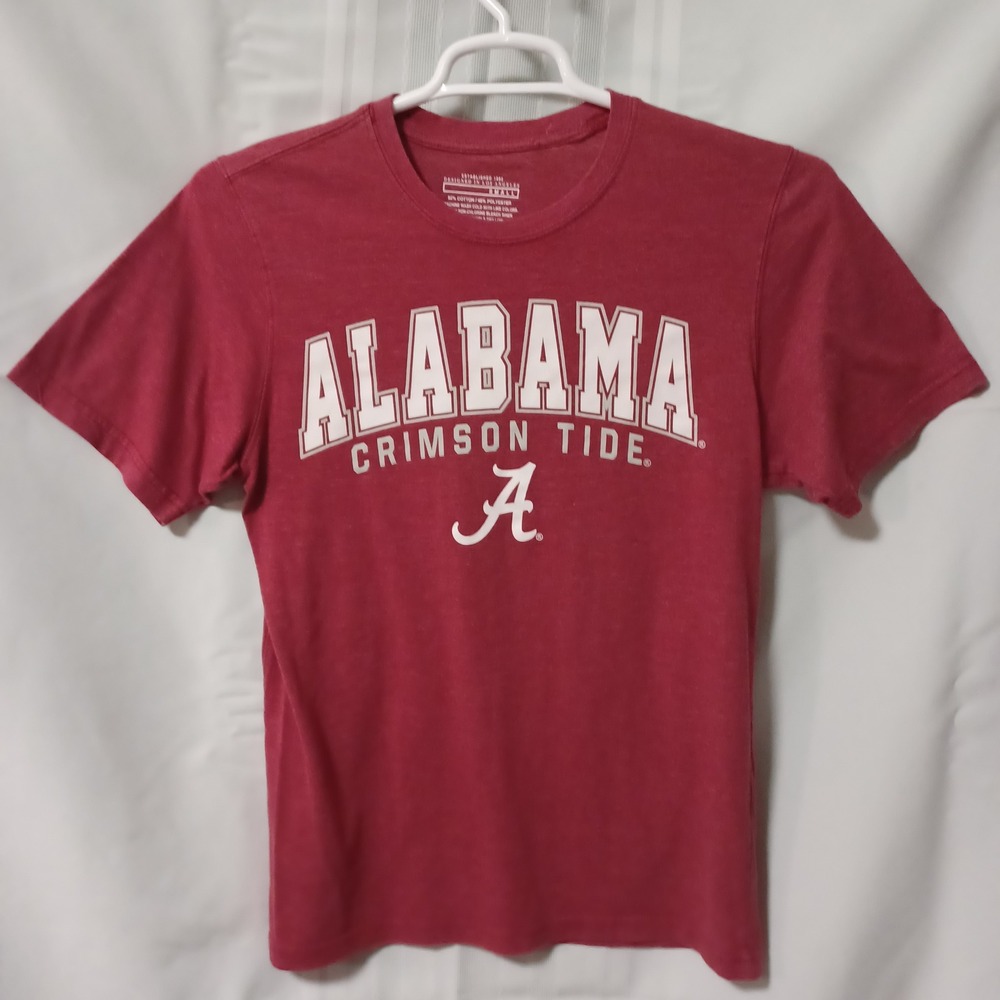 Alabama‎ Crimson Tide T-Shirt Mens Small Red Heather Graphic NCAA Fan Gear Small
